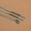 Handgefertigte, seegrüne Kordelschlaufe für DIY-Halsketten und Armband-Zubehör - (2*160mm/Durchmesser 1mm) / Seegrün