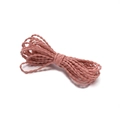 Fascio di elastici per capelli in nylon rosa chiaro da 3mm con trama a onde per fai-da-te - Rosa Arancio