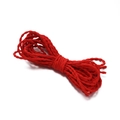 Cordino elastico rosso in nylon da 3mm per accessori per capelli fai-da-te e bijoux - Rosso