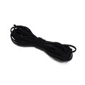 Cordoncino elastico piatto nero da 3mm per gioielli fai-da-te e accessori capelli - 2 Metri / Nero