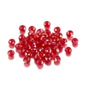 Faceted red crystal glass spacer beads for DIY jewelry making and beaded necklaces - 3mm (300pcs/bag) / Transparent AB Dark Red