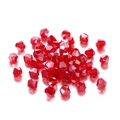 Sparkling red faceted bicone crystal beads 4mm for DIY jewelry making and crafts - 4mm (200pcs/bag) / Transparent AB Deep Red