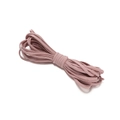 Altrosa 3mm hohe elastische Flachkordel für DIY Schmuck und Haarschmuck - Hellrosa