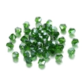 Perles en verre bicone facetté vert foncé 4mm pour la création de bijoux DIY - Transparent AB Vert Foncé