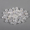 Transparent AB faceted crystal wheel beads for DIY jewelry making and crafting - Transparent AB-Clear