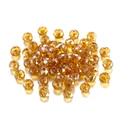 Sparkling amber crystal ab wheel beads for DIY jewelry and beaded phone charms - Transparent AB-Light Coffee