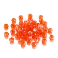 Polished faceted orange crystal ab rondelle spacer beads for diy jewelry making - Transparent AB-Orange Red