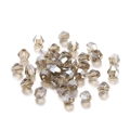 Perles bicones en cristal de verre 4mm couleur champagne pour création de bijoux - Transparent AB Gris