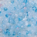 Sky blue and white 8mm acrylic beads with marble texture for DIY jewelry making - 8mm (2mm Hole) 20 Pieces / Blue