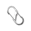 Polierter silberner Zinklegierung S-Karabinerhaken für Schlüsselanhänger und Zubehör - 50MM (21*50mm/Innendurchmesser 15mm) / Silber