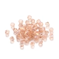 Perles bicolores en cristal de verre champagne rose 4mm avec revêtement AB pour bijoux DIY - Transparent AB Nu