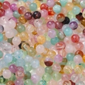 8mm colorful acrylic beads with marble texture for DIY jewelry making bracelets - 8mm (2mm Hole) 20 Pieces / Random Mix