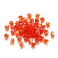 4mm orange rhombus faceted glass crystal beads for DIY jewelry making and crafts - 4mm (200pcs/bag) / Transparent AB Red