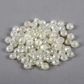 Faceted AB crystal glass rondelle beads in translucent white for DIY jewelry making - Transparent AB-Off White