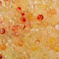 8mm amber acrylic stone-effect beads with orange swirl patterns for DIY jewelry - 8mm (2mm Hole) 20 Pieces / Orange