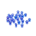 Faceted deep royal blue crystal glass beads for DIY jewelry making and beadwork - Royal Blue 24 (Transparent AB)