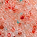 8mm colorful acrylic stone beads in pink and red swirl patterns for DIY jewelry making - 8mm (2mm Hole) 20 Pieces / Watermelon red