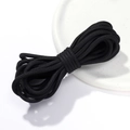 Cordino paracord nero da 5mm in nylon con trama intrecciata per creazioni fai-da-te - 5mm/5m/Circa 35g / Nero