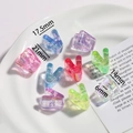 V-shaped iridescent acrylic beads in candy colors for DIY jewelry making 17.5mm - Letter V / 5 Pieces