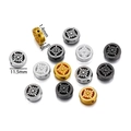 Perles Vajra en alliage doré et argenté pour la fabrication de bijoux DIY - (5*11.5mm/1.4mm Trou) 10 Pièces / Mélange Aléatoire