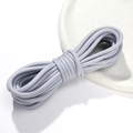 5mm light grey nylon braided cord with durable twill texture for DIY crafts - 5mm/5m/Approx 35g / Gray