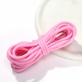 Bright pink 5mm woven nylon cord roll for DIY handmade crafts and jewelry making - 5mm/5m/Approx 35g / Pink