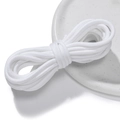5mm white core-spun nylon cord with durable braided texture for DIY crafts - 5mm/5m/Approx 35g / White