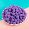 Pompones morados de 1,5cm de poliéster para manualidades y adorno de ropa DIY - Púrpura Taro