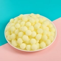 Pompones elásticos amarillo claro de 1,5 cm para manualidades y adorno de ropa - Amarillo Claro