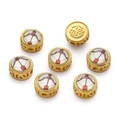 Goldener Schütze-Sternzeichen-Anhänger für DIY-Halsketten mit Emaille-Finish - 8*10.5mm/Loch 2mm / Schütze