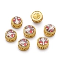 Goldene chinesische Sternzeichen-Anhänger mit Drachenmustern und Fu-Symbol für DIY-Schmuck - 8*10.5mm/Loch 2mm / Löwe