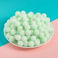 Pompones de poliéster verde claro para manualidades DIY y decoración de ropa - Verde Hierba