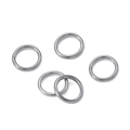 Five pieces of 304 stainless steel seamless round jump rings for jewelry making - 0.8x4mm Inner Diameter 2.2mm (Pack of 10) / Steel