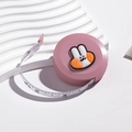 Portable pink cartoon bunny tape measure with 3D silicone rabbit for sewing and body measuring - Rabbit