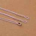 Handgefertigter lavendelfarbener Seiden- und Goldfaden-Geflechtverbinder für DIY - 10 Stück/Packung (4.5x155mm) / Hellviolett