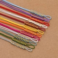 Handgewebte Nylonkordel mit Goldfäden für DIY-Schmuckherstellung in mehreren Farben - 10 Stück/Packung (4.5x155mm) / Zufällig Gemischt