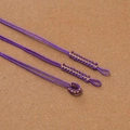 Dunkelviolettes handgeflochtenes Seil mit Goldfaden für DIY-Schmuckanhänger-Zubehör - 10 Stück/Packung (4.5x155mm) / Lila