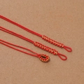 Handgefertigte rot-goldene geflochtene Seilverbinder für DIY Schmuckanhänger - 10 Stück/Packung (4.5x155mm) / Rot