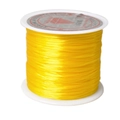 Detail of strong bright yellow stretchy crystal bead cord on a 1mm white plastic spool - Width 1mm, Length 40m (18g) / Yellow