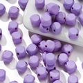 DIY 10mm macaron purple acrylic faceted square beads with through holes for jewelry making - 10x10mm (10 Pieces/Pack) / Purple