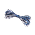 Nylon koord met verloop voor DIY-sieraden in donkerblauw, lichtgrijs en antraciet - Kleur Nr. 21