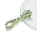 Corda intrecciata verde chiaro da 3mm con filo d'oro per artigianato DIY e decorazioni - Verde