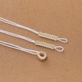 Handgefertigte weiße Webschnur-Verbinder mit Goldfäden für DIY-Schmuckherstellung - 10 Stück/Packung (4.5x155mm) / Weiß