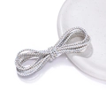 Cordino ritorto 3mm blu e bianco con filo metallico dorato per decorazioni DIY - Blu Chiaro Rosa Bianco