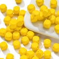 Macaron yellow 10mm faceted acrylic cube beads for DIY jewelry and phone chain making - 10x10mm (10 Pieces/Pack) / Yellow