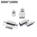Dimensioni dettagliate della chiusura magnetica argento 8mm con corpo cilindrico - Chiusura Magnetica Stile 01 (8*24mm)