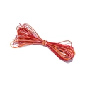 Cordino in nylon sfumato rosso arancio e viola per intrecciare gioielli fai-da-te - 5 Metri / Colore No. 1
