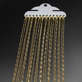 Detailed view of 12 gold-plated DIY necklace chains with lobster clasps for jewelry making - 12 Pieces/Pack (40cmx1.25mm) / Gold