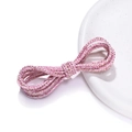 Cordino intrecciato rosa e oro da 3mm per gioielli fai da te e bracciali fatti a mano - Rosa