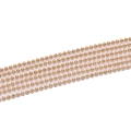 Polished gold metal bead ball chains for DIY jewelry making displayed on white background - 2.4mm Diameter (5m) / KC Gold
